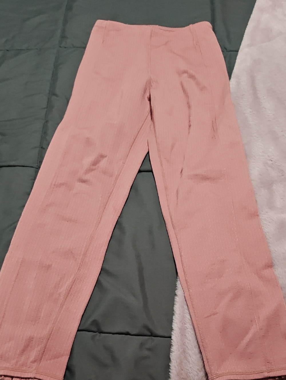 Senita Athletics dusty rose ribbed leggings